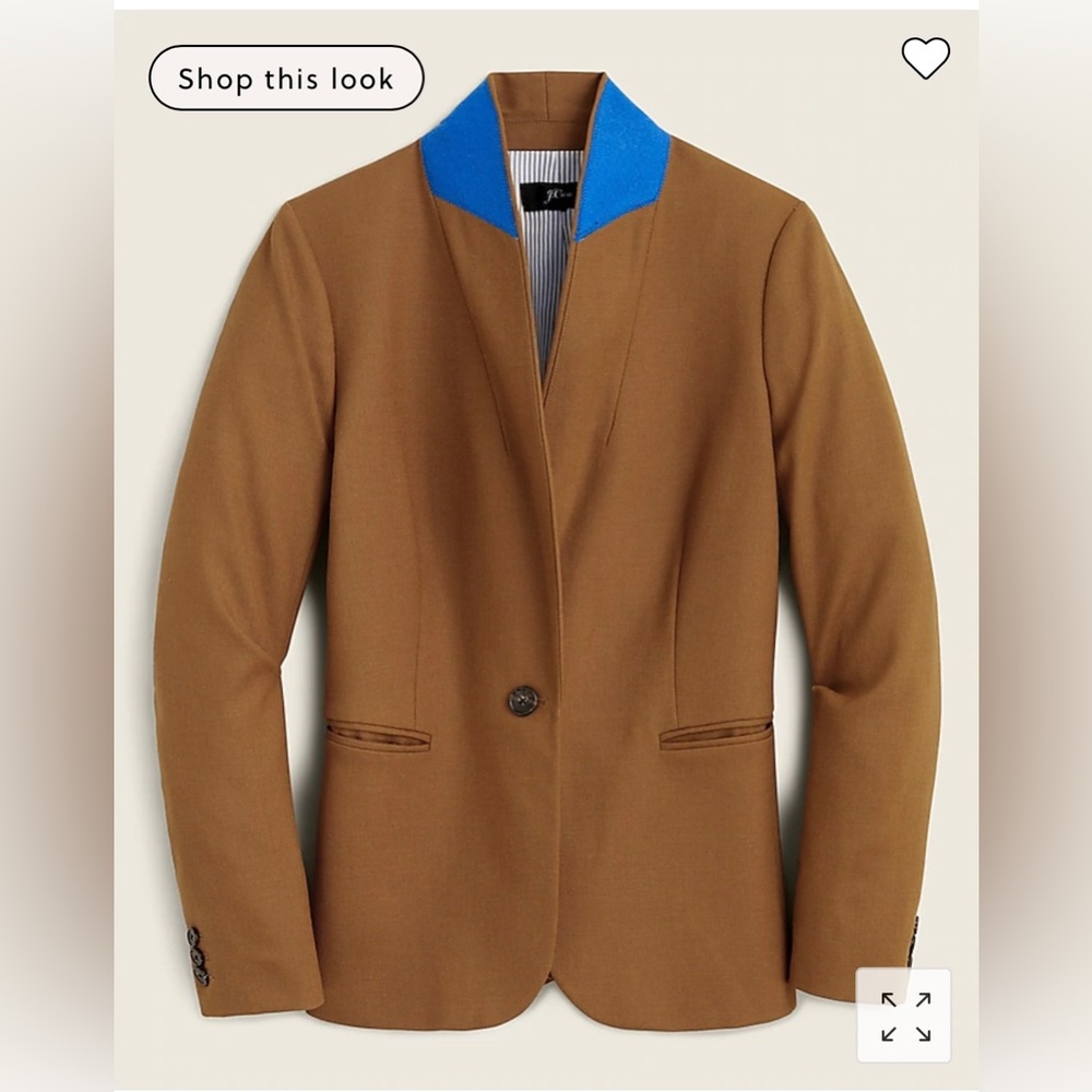 J. Crew Parke Blazer in Wool Flannel Size 0